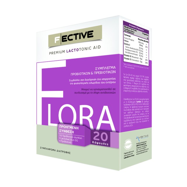 Fective Premium Lactotonic Aid Flora 20caps
