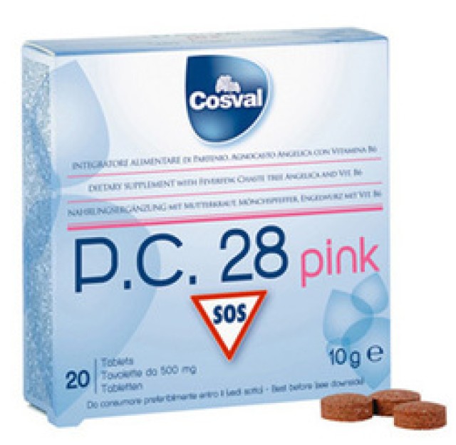 COSVAL ΦΥΤΙΚΟ ΠΑΥΣΙΠΟΝΟ P.C. 28 PINK 20 tabs (για γυν)